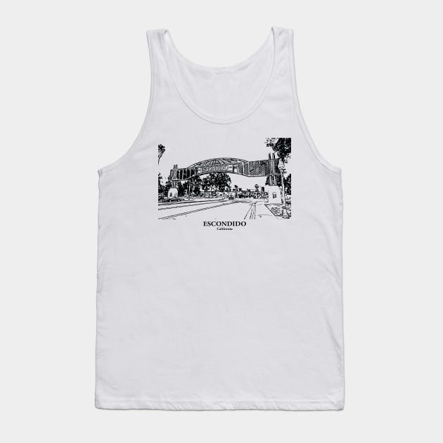 Escondido - California Tank Top by Lakeric